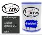 Preview: Volkswagen, Graphit Metallic 2C, W9X: 500ml Lackdose, von ATW Autoteile West.